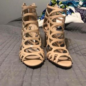 Nude high heels